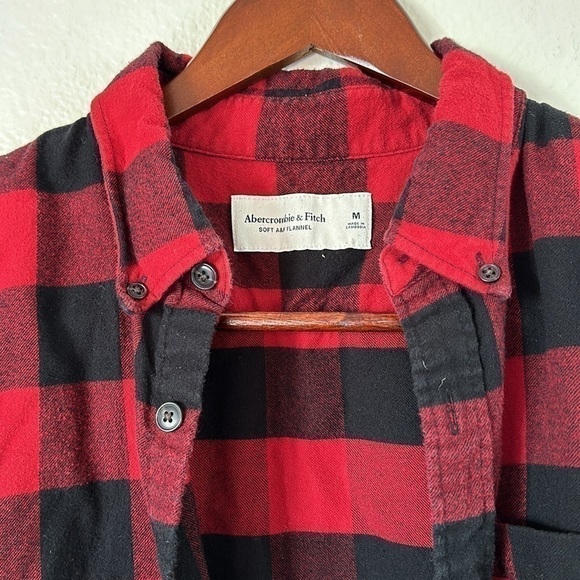 Abercrombie and Fitch, soft flannel plaid men’s medium - Picture 2 of 5